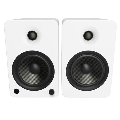 Kanto YU6 200W Powered Bookshelf Speakers with Bluetooth® and Phono Preamp - Pair, Matte White