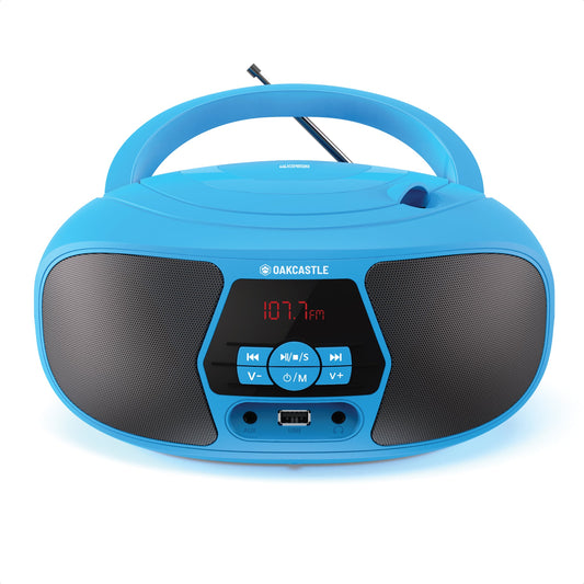 Majority Oakcastle BX200 Portable Bluetooth CD Player - Blue